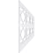 Ekena Millwork 44"H x 94 1/2"W Lakewood PVC Wainscot Paneling Kit WPK44X94LWD - alternate 3